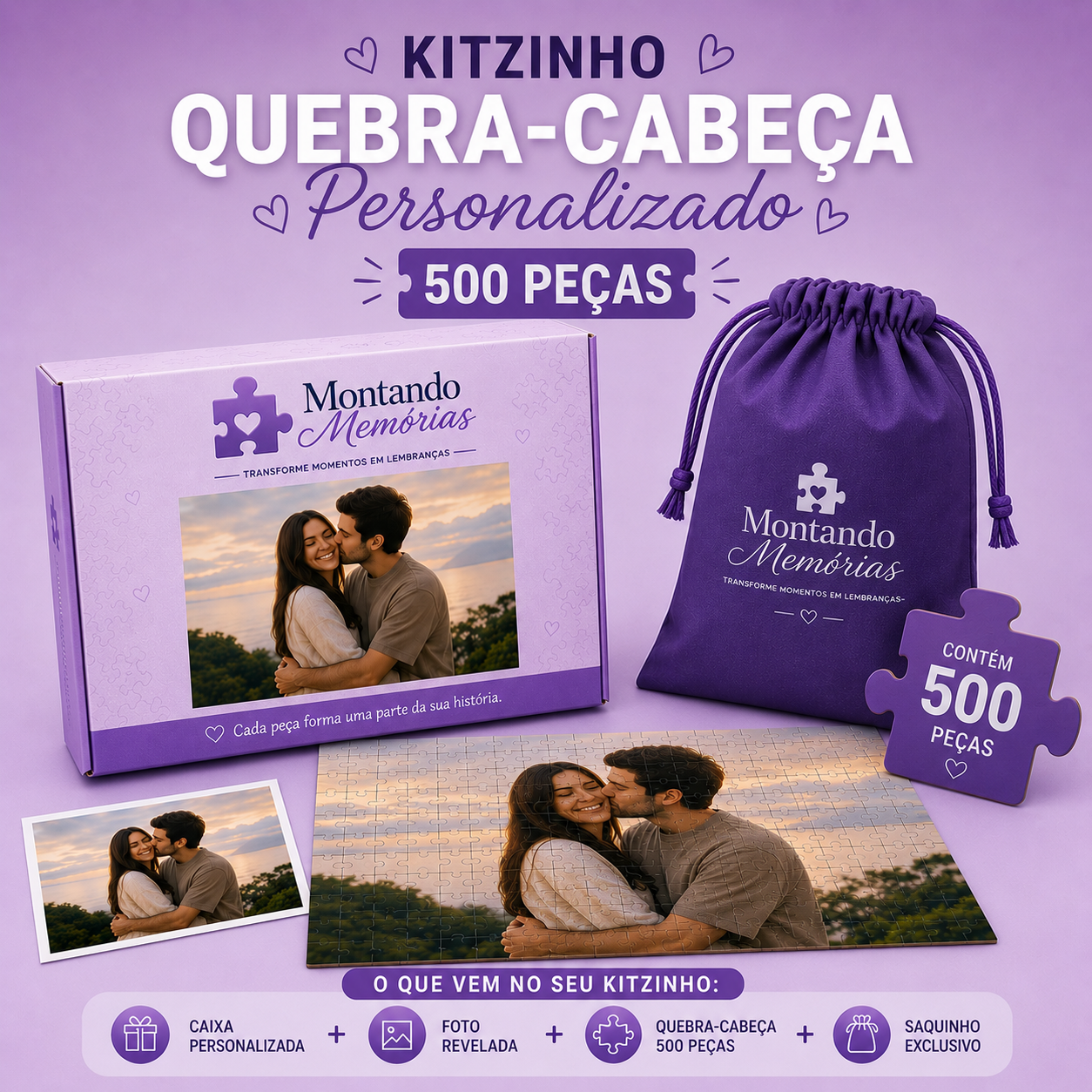 Kitzinho Quebra-Cabeça Personalizado