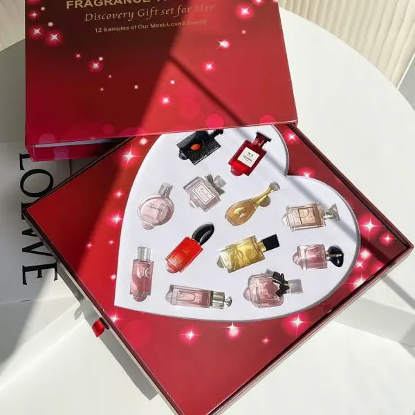Caixa Coração - Kit 12 Mini Perfumes Originais - imagem 2