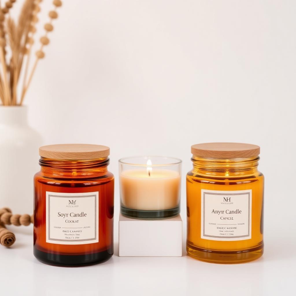 AuraScent™ – Kit Velas Aromáticas de Soja 3 Peças